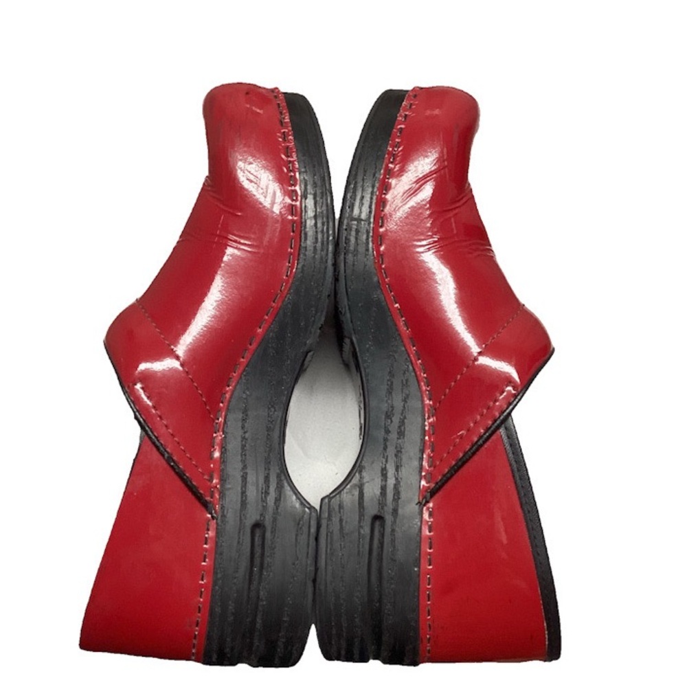 Dansko Women’s Red Patent Leather Mules/Clogs